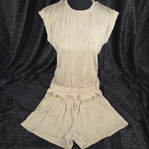 NWOT - Pink Queen Two Piece Short Set